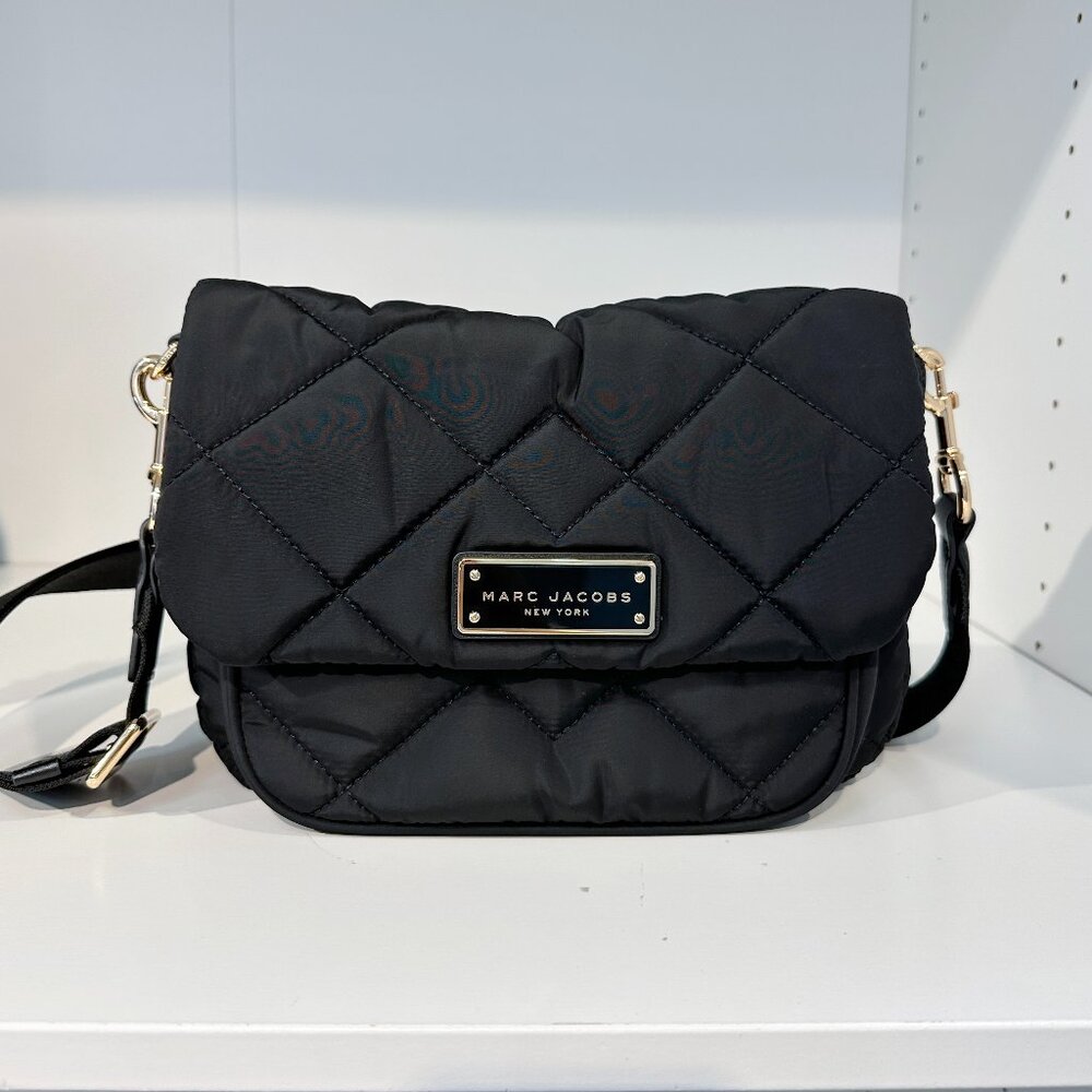 MARC JACOBS NYLON QUILTED FLAP CROSSBODY